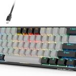 Le premier clavier mécanique filaire avec 60% d'espace colorimétrique rvb, un petit clavier