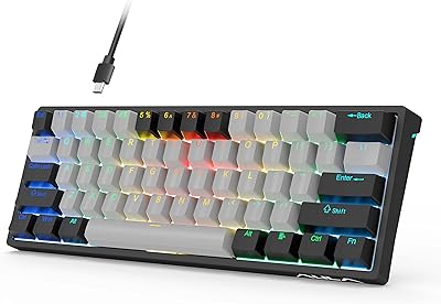 Le premier clavier mécanique filaire avec 60% d'espace colorimétrique rvb, un petit clavier