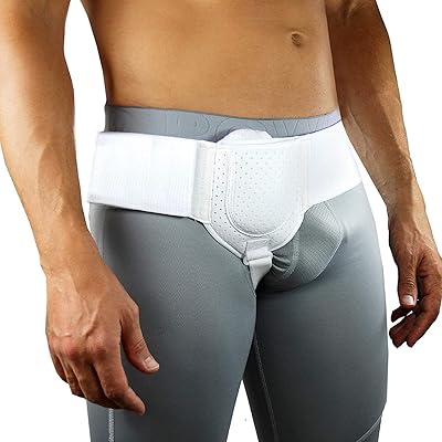 Ceinture pour hernie inguinale pour hommes, côté gauche ou droit, ferme de soutien