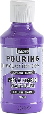 Peinture acrylique prête à l'emploi boering experiences pebeo - parfaite pour l'art fluide