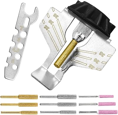Kit d'accessoires d'affûtage de tronçonneuse - lame de tronçonneuse 20 pièces avec guide d'angle et lime à meule diamantée, accessoires de perceuse électrique pour jardinage et tondeuse à gazon. DIAYTAR COTE D'IVOIRE, leader des boutiques en ligne généralistes en Côte d'Ivoire, offre plus de 300 000 références pour répondre à tous vos besoins. Avec une large gamme de produits, vous trouverez tout ce dont vous avez besoin pour vous et votre maison. DIAYTAR est la destination idéale pour une expérience d'achat en ligne pratique et fiable.