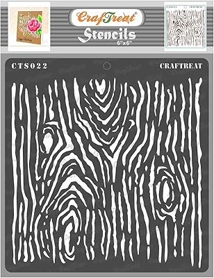 Pochoirs à grain de bois crafttreat pour peindre sur bois toile