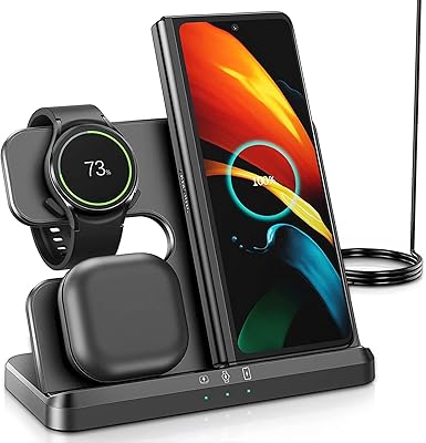 Wesfunly chargeur sans fil 3 en 1, support de charge rapide sans fil compatible avec iphone 14 13 12 11 pro max/x/8 apple watch ultra se 8/7/6/5/4/3/2 pour airpods pro 3 /2. La boutique en ligne DIAYTAR COTE D'IVOIRE se distingue par sa qualité de service, son large éventail de produits et ses promotions régulières, ce qui en fait le choix préféré des consommateurs ivoiriens.