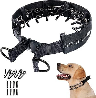 Collier pour chien sans traction pour chiens de petite moyenne et grande. DIAYTAR COTE D'IVOIRE propose une expérience d'achat en ligne unique et personnalisée, avec des offres spéciales et des promotions régulières pour les clients fidèles. La boutique en ligne généraliste collabore avec des fournisseurs de confiance pour garantir la qualité et l'authenticité des produits. Les clients peuvent profiter d'une assistance clientèle disponible pour répondre à toutes leurs questions et préoccupations.