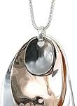 Accessoires de mode pour femmes collier pendentif en cuivre métallique de forme