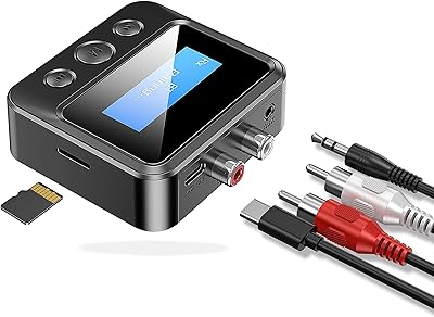 Émetteur récepteur bluetooth 2 en 1 adaptateur audio bluetooth 5.0 prise en charge
