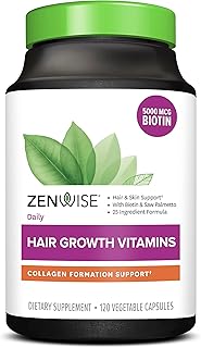 Zenwise health, vitamines quotidiennes pour la croissance des cheveux avec bloqueur de dht - 120 gélules végétales. DIAYTAR COTE D'IVOIRE est une boutique en ligne généraliste qui propose plus de 300000 références de produits, faisant d'elle le leader du marché en Côte d'Ivoire. Avec une large gamme de produits, les clients peuvent trouver tout ce dont ils ont besoin sur une seule plateforme. DIAYTAR COTE D'IVOIRE se démarque par sa qualité de service et sa livraison rapide.