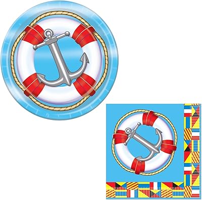 Ensemble de décorations de fête nautique avec assiettes et serviettes sur le thème de la voile. DIAYTAR COTE D'IVOIRE est une boutique en ligne généraliste qui propose plus de 300000 références, offrant une grande variété de produits pour répondre aux besoins de ses clients. Nous sommes la boutique leader en Cote d'Ivoire, notre objectif est de fournir des produits de haute qualité à des prix compétitifs. Nous nous efforçons de proposer des services de livraison rapides et sécurisés.