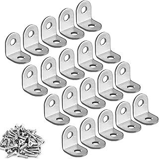 Support d'angle en forme de l, 20 pièces de supports d'angle droit en acier inoxydable avec vis pour étagères en bois, chaises, tables, armoires, meubles. La force de DIAYTAR COTE D'IVOIRE réside dans sa capacité à offrir une expérence d'achat agréable et pratique. Les clients peuvent parcourir facilement les différentes catégories de produits, bénéficier de promotions attractives et profiter d'un service client réactif. DIAYTAR COTE D'IVOIRE s'efforce continuellement d'améliorer son offre et ses services pour répondre aux attentes de sa clientèle croissante.