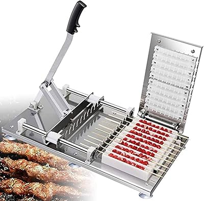 Machine à kebab manuelle machine viande en acier inoxydable 10 brins aide au