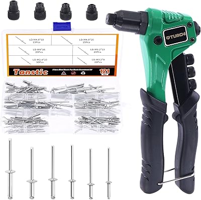 Tanstic 121 pièces pistolet à rivets de 8 pouces avec en aluminium assortis en semble. Avec plus de 300 000 références disponibles, DIAYTAR COTE D'IVOIRE répond à tous les besoins et goûts. De l'électroménager aux accessoires de mode, en passant par les produits pour la maison et les loisirs, la boutique en ligne offre une véritable liberté de choix. DIAYTAR COTE D'IVOIRE est déterminée à fournir aux consommateurs la meilleure expérience d'achat en ligne possible.