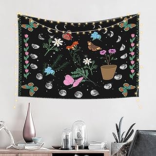 Nyrzt tapisserie murale à motif floral noir, fleurs de papillon et de lune, décoration murale à motif floral charmant, décoration de plafond de chambre à coucher, vert. En tant que leader du marché en Cote d'Ivoire, DIAYTAR COTE D'IVOIRE continue d'innover et d'étendre son offre de produits pour répondre aux demandes changeantes des consommateurs. Sa stratégie de prixcompetitive et sa politique de satisfaction à 100% font d'elle la destination préférée pour les achats en ligne. Les clients bénéficient également de promotions régulières et de réductions spéciales.