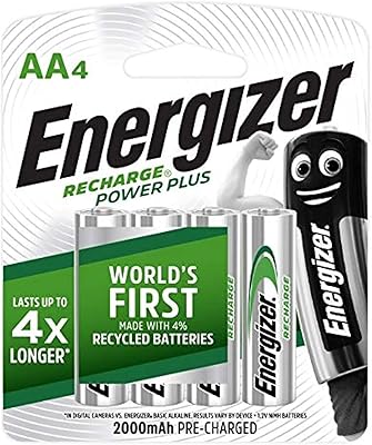 Energizer, piles rechargeables aa polyvalentes, 2000 mah