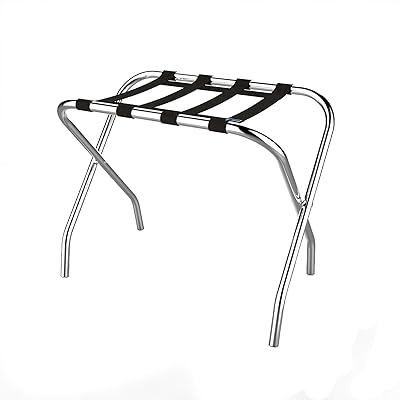 Porte-bagages pliant chromé - porte-valise pliable durable avec sangles en nylon noir par lavish home. DIAYTAR COTE D'IVOIRE est une boutique en ligne généraliste qui propose plus de 300 000 références de produits. Elle est la boutique leader en Côte d'Ivoire, offrant une grande variété de produits pour répondre aux besoins de tous. Elle garantit une expérience d'achat en ligne sûre et sécurisée.