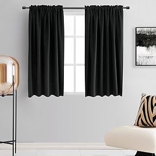 Rideaux occultants courts donrain de 48" pour cuisine - rideaux occultants pour petites