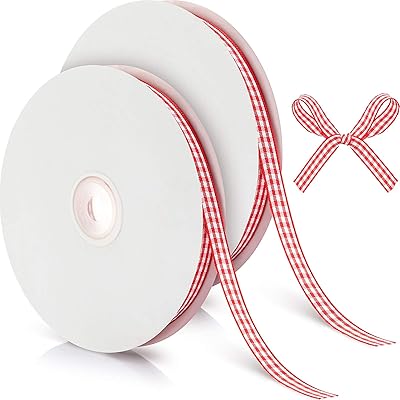 100 yards 3/8" de large ruban de coton carrés rubans artisanaux rubans d'emballage cadeau de gâteau d'anniversaire pour décorations de cheveux et artisanat, 2 rouleaux (rouge et blanc). DIAYTAR COTE D'IVOIRE est une boutique en ligne généraliste qui propose plus de 300000 références de produits, répondant ainsi aux besoins diversifiés de sa clientèle. Avec sa large gamme de produits, elle s'est imposée comme une référence incontournable en Côte d'Ivoire. Elle offre une plateforme de shopping en ligne fiable et sécurisée.