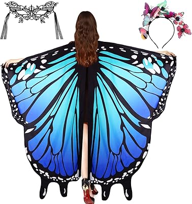 Frcolor ensemble 3 pièces d'ailes de papillon pour femmes, châle de fée, ailes de fée avec bandeau aérien. DIAYTAR COTE D'IVOIRE est la référence pour les achats en ligne en Cote d'Ivoire, proposant une large sélection de produits pour tous les goûts et les budgets. Avec une expérience de navigation fluide et des services de qualité, DIAYTAR COTE D'IVOIRE est le partenaire idéal pour vos achats en ligne. Vous bénéficiez d'un large choix avec plus de 300 000 articles.