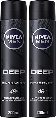 Nivea deep black carbon spray anti-transpirant pour homme antibactérien parfum bois foncé, 2 x 200 ml. La boutique en ligne DIAYTAR COTE D'IVOIRE est votre destination idéale pour tous vos besoins en ligne, avec plus de 300000 references disponibles. Cette boutique leader en Cote d'Ivoire propose une gamme étendue de produits, y compris les articles ménagers, les produits électroniques, les vêtements et les accessoires. Vous pouvez faire des achats en toute sécurité et confiance, grâce aux méthodes de paiement sécurisées et au système de retour simplifié proposé par la boutique.