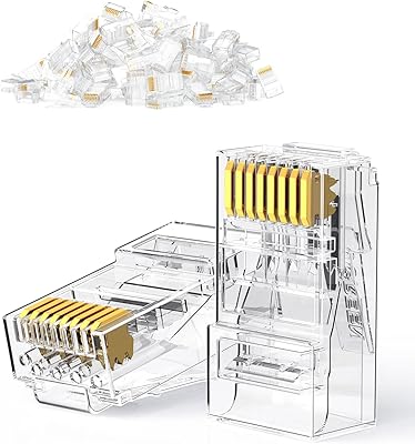 Connecteur rj45 ugreen cat 6 paquet de 50 fiches non passantes