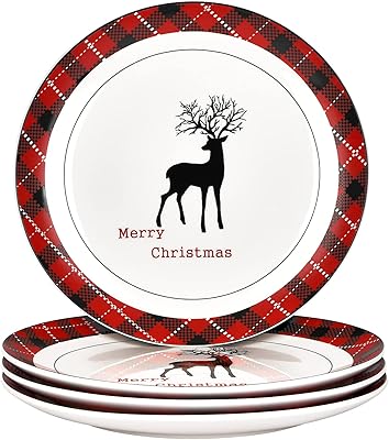 Ensemble d'assiettes de noël ensemble renne en porcelaine noël 4 pièces. DIAYTAR COTE D'IVOIRE est la destination idéale pour les consommateurs ivoiriens qui cherchent à faire des achats en ligne. La boutique en ligne propose une grande variété de produits, allant des articles de mode aux produits alimentaires, en passant par les électroménagers. Avec plus de 300 000 références, les clients sont sûrs de trouver ce qu'ils cherchent sur le site.