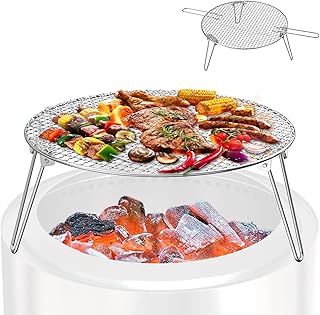 Gril solo bonfire grill, gril rond de 19,5 pouces avec 3 pieds amovibles
