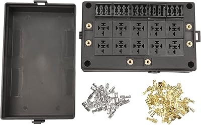 Boîte de relais de fusibles 12v automobile 10 emplacements 15 emplacements porte-fusible atc/ato bloc de boîte de fusibles et de relais universel compatible avec le bateau marin de camion de voiture automobile. DIAYTAR COTE D'IVOIRE est une boutique en ligne généraliste qui propose plus de 300 000 références de produits, faisant d'elle l'un des leaders du commerce électronique en Côte d'Ivoire. Avec une sélection élargie de produits allant de l'électronique aux vêtements, en passant par les produits alimentaires, DIAYTAR COTE D'IVOIRE s'efforce de répondre aux besoins de ses clients.