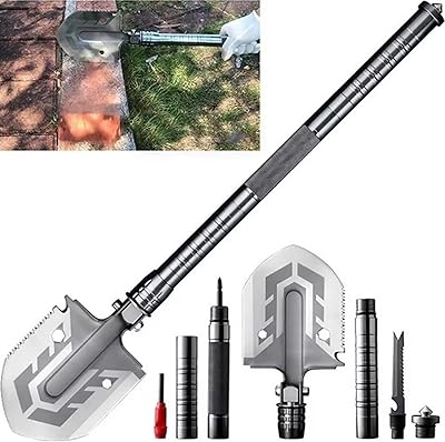 Pelle de camping militaire pliante autosur, outils d'urgence portables en plein air