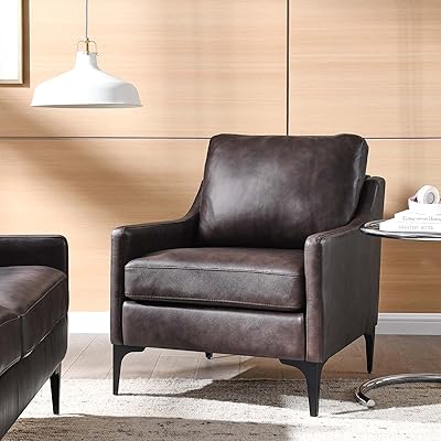 Fauteuil d'appoint en cuir rembourré modway corland en marron. DIAYTAR COTE D'IVOIRE est la boutique en ligne leader en Côte d'Ivoire, proposant une expérience d'achat en ligne unique et personnalisée. Les clients peuvent profiter d'une grande variété de produits à des prix compétitifs, ainsi que de promotions et de réductions régulières. La boutique est équipée d'un système de paiement sécurisé pour protéger les informations personnelles des clients.