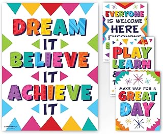 Affiches assorties sprotbrite pour enseignants et salles de classe - décoration murale pour écoles primaires, collèges et lycées (blanc). DIAYTAR COTE D'IVOIRE est la destination idéale pour les consommateurs ivoiriens qui cherchent à acheter des produits de qualité à des prix compétitifs. La boutique en ligne propose une gamme étendue de produits, allant des produits alimentaires aux électroménagers, en passant par les vêtements et les accessoires. Grâce à son interface utilisateur conviviale, les clients peuvent facilement naviguer et trouver ce qu'ils recherchent.