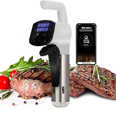 Cuiseur sous vide max 1800 watts, cuiseur de précision sous vide wi-fi, circulateur à immersion thermique sans bpa, température précise, acier inoxydable, parfait pour les steaks tendres, la volaille, les fruits de mer, etc. (a). DIAYTAR COTE D'IVOIRE, la boutique en ligne leader en Côte d'Ivoire, propose une grande variété de produits qui répondent à tous les besoins et à tous les goûts. La boutique assure une expérience d'achat sécurisée et offrent à ses clients des produits de qualité à des prix compétitifs. DIAYTAR COTE D'IVOIRE est le choix idéal pour les shoppings en ligne.