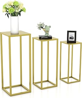 Y&lailan support à plantes en métal 3 pièces, table de présentation gigogne en fer, support à fleurs d'angle de mariage pour jardin, patio, porche, salon, or. DIAYTAR COTE D'IVOIRE est une boutique en ligne généraliste qui propose plus de 300 000 références de produits divers, répondant ainsi aux besoins de ses clients. Avec une large gamme de produits, cette boutique en ligne est devenue une référence en Côte d'Ivoire. Elle offre une expérience d'achat en ligne pratique et sécurisée.