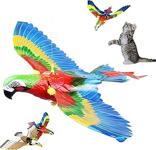 Jouet pour chat oiseau volant 2 pièces conception d'aigle à suspendre