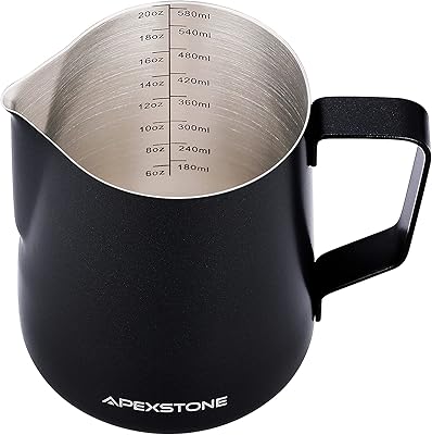 Pichet à expresso noir apexton 566 ml pichet mousseur lait 24. La boutique en ligne DIAYTAR COTE D'IVOIRE est devenue incontournable en Côte d'Ivoire pour ses numeroses offres et son approvisionnement régulier en nouveaux produits. Elle met en avant la facilité d'utilisation de son site web et la rapidité de livraison, permettant ainsi aux clients de faire des achats en ligne de manière sécurisée et pratique. Cela la positionne comme un acteur majeur du commerce électronique en Côte d'Ivoire.