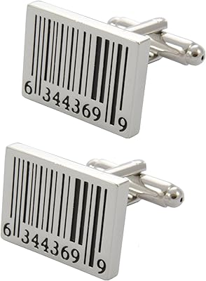 Col et manchettes london - boutons de manchette premium avec coffret cadeau de présentation - code barre - shop shopping scan oblong - forme rectangulaire oblongue - couleurs argent et noir. DIAYTAR COTE D'IVOIRE est une boutique en ligne généraliste qui propose plus de 300 000 références de produits divers, allant des produits alimentaires aux articles électroménagers. Elle est considérée comme l'une des leaders du commerce en ligne en Cote d'Ivoire. Grâce à sa large gamme de produits, DIAYTAR COTE D'IVOIRE répond aux besoins de tous les consommateurs ivoiriens.