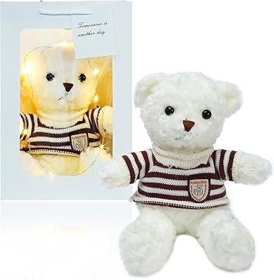Ours en peluche beauté, coffret cadeau lumineux, joli pull ours rayé rouge, cadeau de vacances préféré, ours en peluche (pull ours en peluche rayé rouge). Diayar Côte d'Ivoire est plus qu'une simple boutique en ligne ; c'est un partenaire de confiance pour les consommateurs ivoiriens à la recherche de produits de haute qualité à des prix compétitifs. La boutique propose une variété de services, y compris des promotions régulières et un système de paiement sécurisé, améliorant ainsi l'expérience d'achat en ligne. Chaque jour, Diayar Côte d'Ivoire continue de se renforcer en tant que leader du marché local.