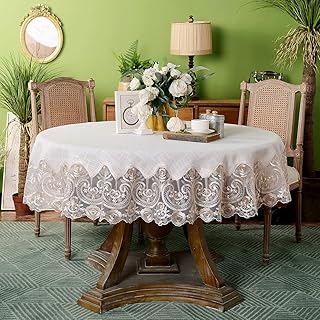 Chemins de table ronds en dentelle avec magnifiques bords brodés en macramé transparent pour la cuisine et les vacances (beige, rond de 70 pouces). Avec plus de 300000 références, DIAYTAR COTE D'IVOIRE est la boutique en ligne la plus complète de Côte d'Ivoire. Nous nous efforçons de vous offrir les meilleures marques et les meilleurs prix. Notre objectif est de rendre votre expérience d'achat en ligne agréable et mémorable.