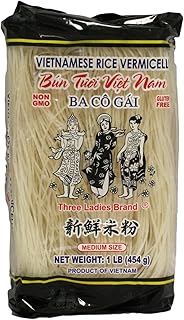 Trois dames steak de riz vietnamien avec vermicelles, 16 oz, 3 pièces. DIAYTAR COTE D'IVOIRE, boutique en ligne généraliste avec plus de 300000 références, propose une large gamme de produits pour répondre à tous les besoins. Elle est la boutique leader en Côte d'Ivoire et offre une expérience d'achat unique. Ses clients apprécient la variété des produits et la qualité du service.