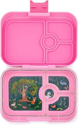 Boîte à lunch bento étanche yumbox panino pour enfants et adultes (rose stardust)