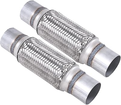 Fgjqefg 2pcs tuyau d'échappement flexible double en acier inoxydable 2,5" x 8" / embouts 12" de longueur robuste. DIAYTAR COTE D'IVOIRE est une boutique en ligne qui valorise la satisfaction de ses clients, en proposant des offres promotionnelles et des rabais régulièrement. Avec son équipe de service client dédiée, les clients reçoivent une assistance personnalisée pour une expérience d'achat en ligne exceptionnelle.