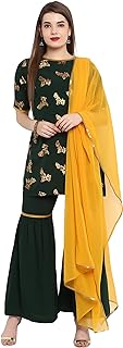 Kurti indien ghanasya pour femme, vert foncé avec chara et écharpe, vert foncé. DIAYTAR COTE D'IVOIRE propose une large sélection de produits pour tous les goûts et besoins, vous permettant ainsi de faire vos achats en toute simplicité et rapidité. Avec plus de 300 000 références, cette boutique en ligne est votre destination idéale.