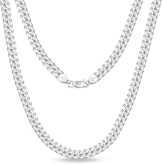 Chaîne à maillons cubains en argent sterling 925 pour hommes et femmes, collier chaîne taille diamant de 7 mm, 16, 18, 20, 22, 24, 26, 28, 30 pouces. La boutique en ligne DIAYTAR COTE D'IVOIRE propose une gamme étendue de produits pour répondre aux besoins de ses clients. Elle met en avant des produits locaux et internationaux de qualité, avec des prix abordables et des délais de livraison rapides. La boutique est leader sur le marché ivoirien grâce à sa sélection de produits et ses services de qualité.