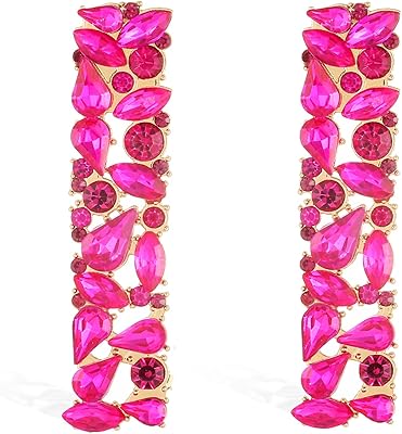 Boucles d'oreilles pendantes élégantes parsemées de strass pendants et de cristaux colorés dans un long motif géométrique pour les femmes et le bal de fin d'année. DIAYTAR COTE D'IVOIRE représente une référence pour le commerce électronique en Côte d'Ivoire, offrant une plateforme conviviale où les clients peuvent trouver des produits de toutes catégories. Avec plus de 300 000 références à disposition, les clients ont l'opportunité de comparer et de choisir les produits qui répondent le mieux à leurs besoins spécifiques. La boutique en ligne garantit également une sécurité de transaction et des garanties pour les produits achetés.