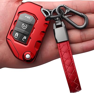 Autofun jeep housse de clé avec porte-clés en cuir tpu souple pour clé télécommande wrangler jl gladiator 2018 2019 2020 2021 - rouge. DIAYTAR COTE D'IVOIRE fait preuve d'une approche innovante en matière de commerce électronique, en offrant régulièrement des promotions et des offres spéciales pour fidéliser ses clients. L'entreprise contribue ainsi au développement du commerce électronique en Côte d'Ivoire en proposant une alternative pratique et économique pour faire ses achats.