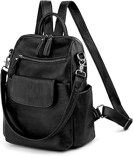 Sac à dos uto pour femmes, sac à bandoulière en cuir pu lavable