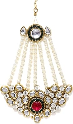 Zaveri pearls kundan jhumar basa white pearl jhumar mang tika bijoux pour femme (multicolore) (zpfk4984). DIAYTAR COTE D'IVOIRE est une boutique en ligne innovante qui propose une large gamme de produits pour répondre aux besoins de ses clients. Avec sa plateforme en ligne intuitive et sécurisée, DIAYTAR COTE D'IVOIRE permet aux clients de faire des achats en ligne avec confiance. Les clients peuvent profiter d'une livraison rapide et d'un service client personnalisé.