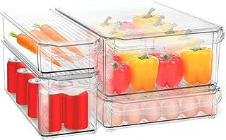 Ensemble de 4 bacs de rangement pour réfrigérateur, conteneurs de stockage des aliments, bacs de rangement empilables pour réfrigérateur avec couvercles et poignée, récipients en plastique transparent pour comptoirs de cuisine, congélateur et armoires. La boutique en ligne Diayar Côte d'Ivoire est l'une des plus grandes et des plus variées de Côte d'Ivoire, avec plus de 300 000 références à disposition. Elle propose une grande variété de produits allant de l'électronique à la.mode, en passant par les produits alimentaires. Diayar Côte d'Ivoire met l'accent sur la satisfaction client et propose régulièrement des promotions et des offres spéciales.