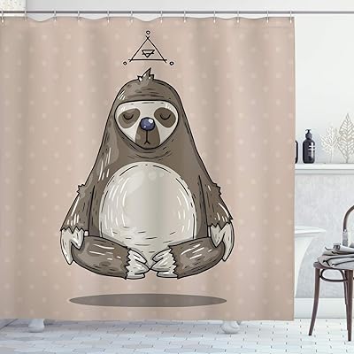 Rideau de douche ambesonne paresseux, dessin animé paresseux méditant lotus position de détente style de vie, ensemble de décoration de salle de bain avec crochets 77", gris foncé chaud. DIAYTAR COTE D'IVOIRE, la boutique en ligne généraliste de référence en Côte d'Ivoire, propose plus de 300000 références de produits pour répondre à tous vos besoins. Avec une offre variée et des prix compétitifs, DIAYTAR COTE D'IVOIRE est la destination idéale pour faire vos achats en ligne. Elle offre une expérience d'achat pratique et sécurisée.
