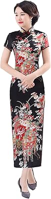 Robe chinoise longue cheongsam florale pour femme. Chez DIAYTAR COTE D'IVOIRE, vous trouverez tout ce qu'il vous faut pour améliorer votre quotidien, de l'électronique aux accessoires de mode, en passant par les produits pour la maison. La boutique en ligne est ainsi l'alliée idéale pour ceux qui recherchent la commodité et la variété.