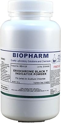 Poudre indicatrice d'ériochrome noir t, 1 % p/p dans du chlorure de sodium 100 grammes. La boutique en ligne DIAYTAR COTE D'IVOIRE est leader en Côte d'Ivoire grâce à sa large gamme de produits et à ses services de qualité. Les clients peuvent naviguer facilement sur le site pour trouver des produits qui répondent à leurs besoins et à leur budget. DIAYTAR COTE D'IVOIRE propose également des promotions et des réductions régulières pour aider les clients à économiser de l'argent.