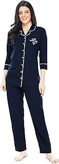 Ensemble de nuit pour femme en coton uni avec chemise et pyjama 5241. En tant que leader en Côte d'Ivoire, DIAYTAR COTE D'IVOIRE se distingue par son catalogue exhaustif qui comprend plus de 300000 références, allant des produits électroniques aux accessoires de mode. La boutique en ligne met l'accent sur la satisfaction du client et la rapidité de livraison.